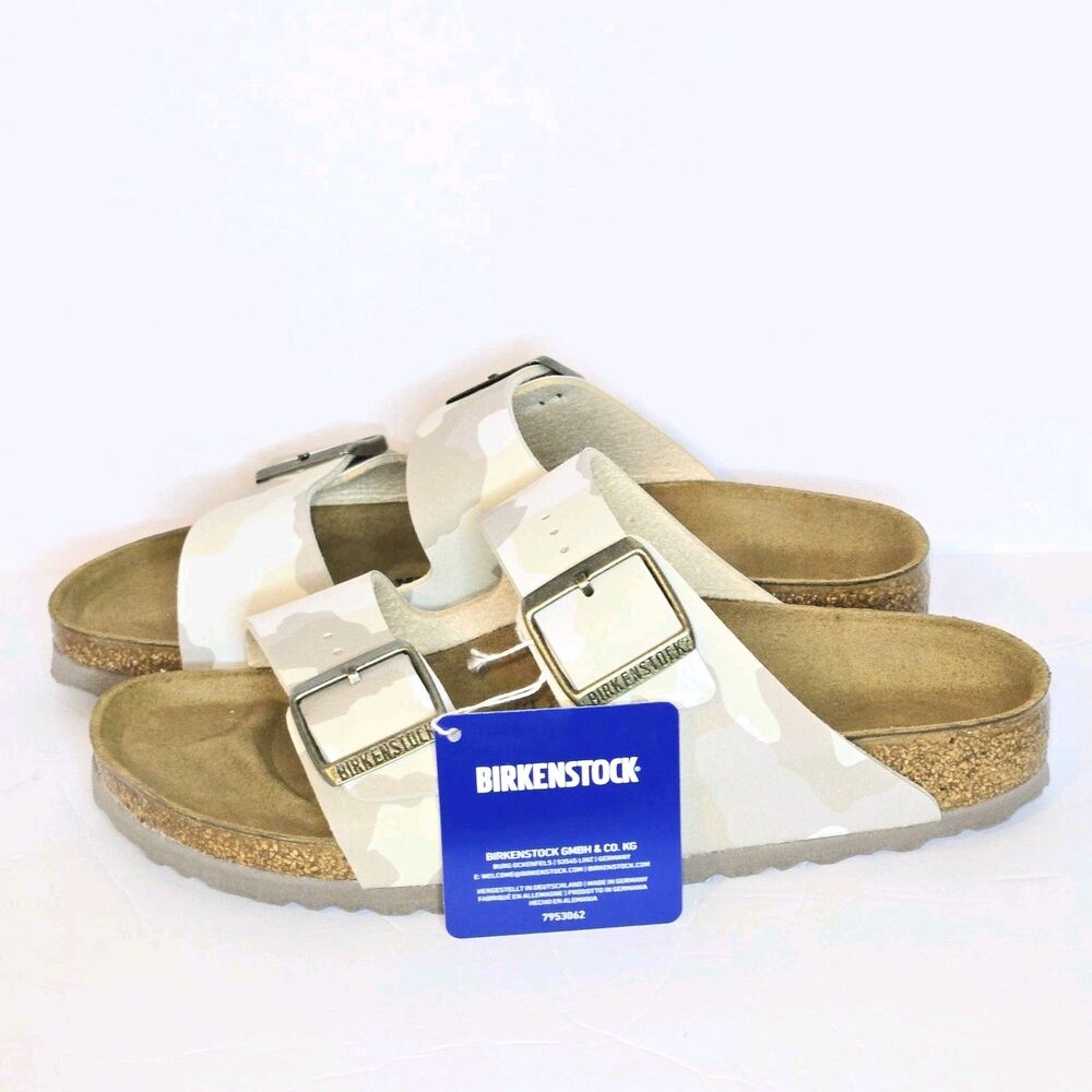 BIRKENSTOCK Sandals Camo Arizona Desert Soil Sand Women Shoes 7 US (38) NEW +BOX